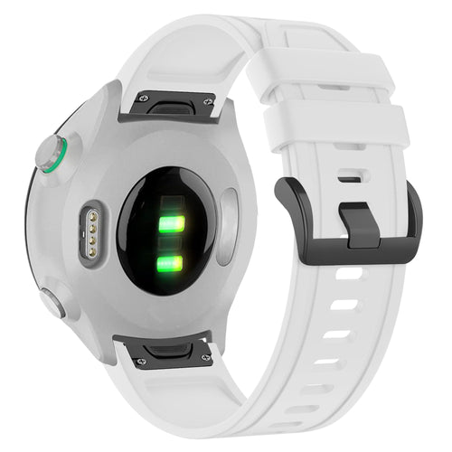 Bandz Garmin D2 Delta S siliconen band met gesp (wit)