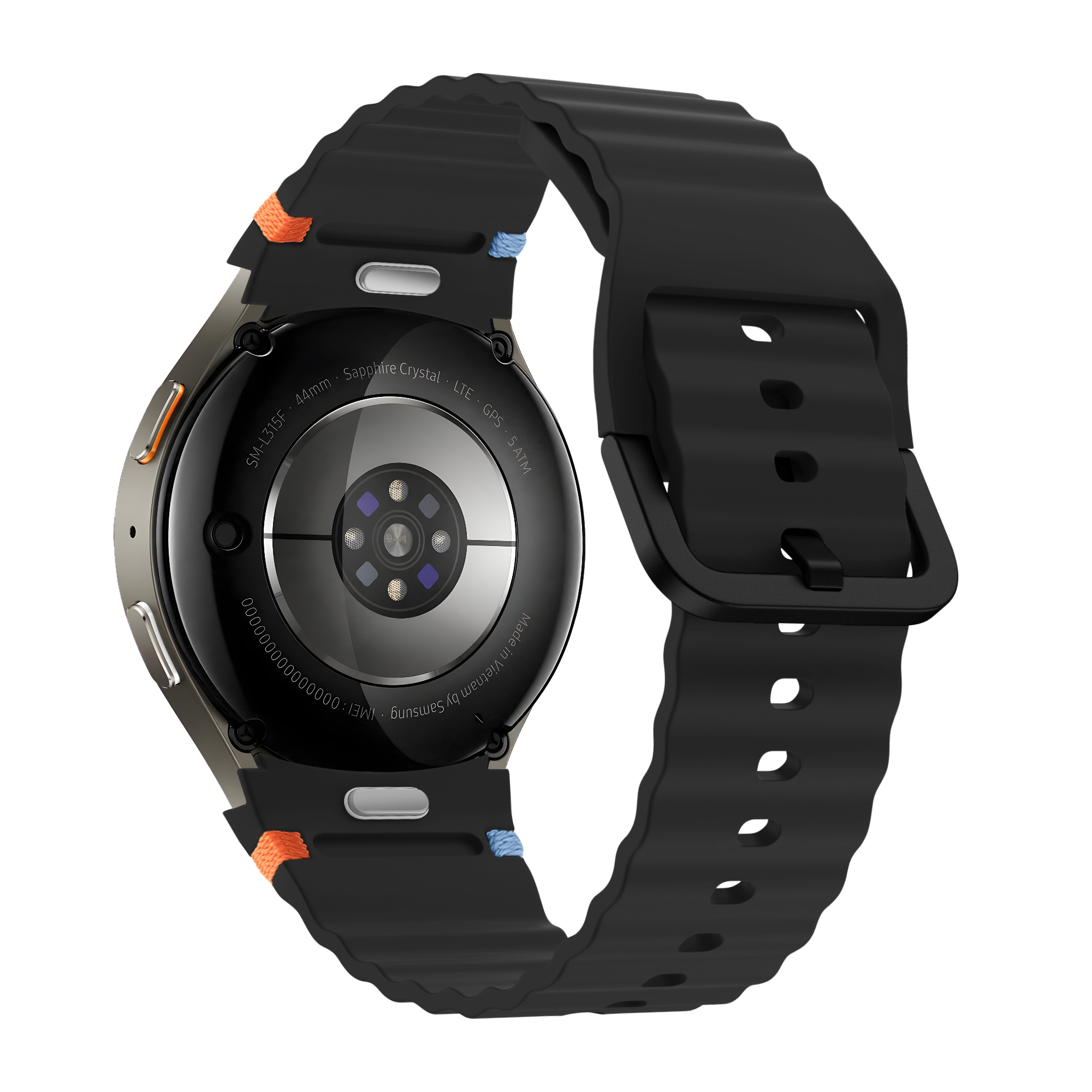 Bandz Samsung Galaxy Watch 6 Classic - 47mm wave band 'Easy fit' (zwart)