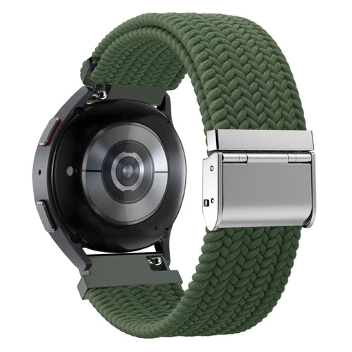 Bandz Oppo Watch X2 Woven Nylon Strap (Olive Green)