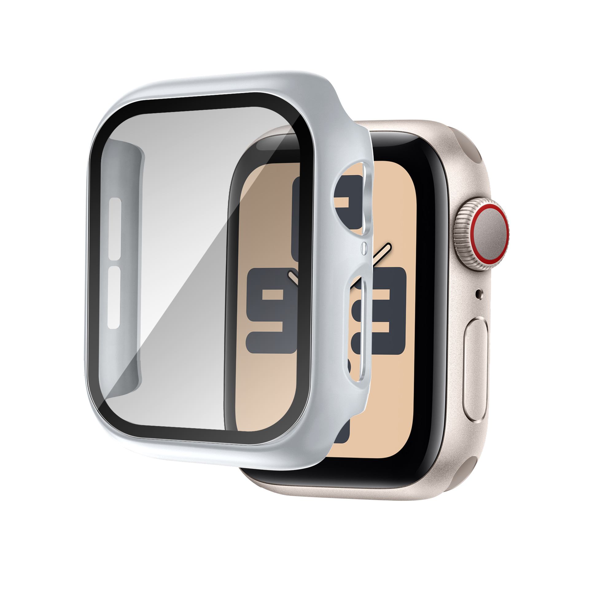 Bandz Apple Watch 11 - 46mm PC Cover with Glass (Silver)