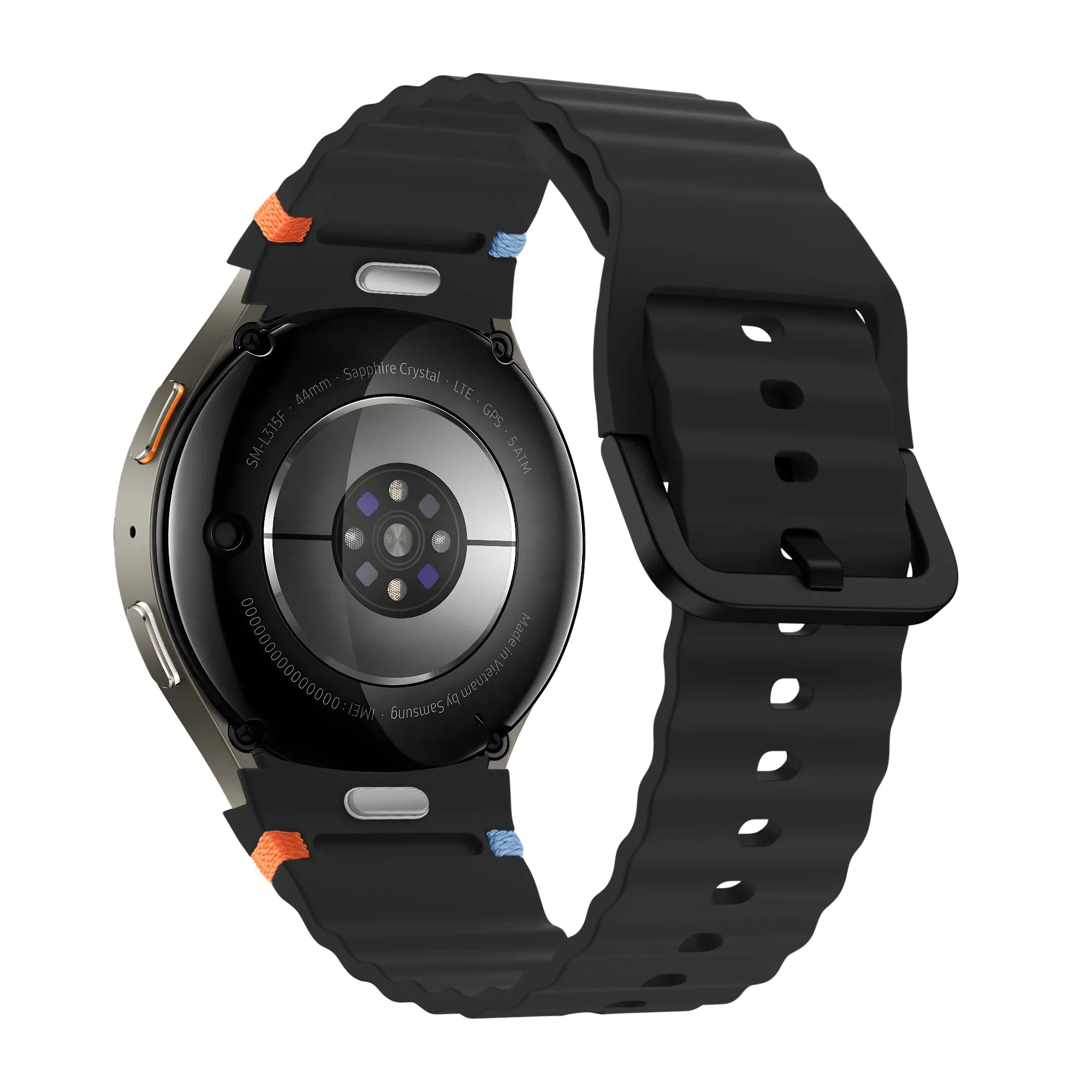 Bandz Samsung Galaxy Watch 7 - 40mm Wave Strap 'Easy Fit' (Black)