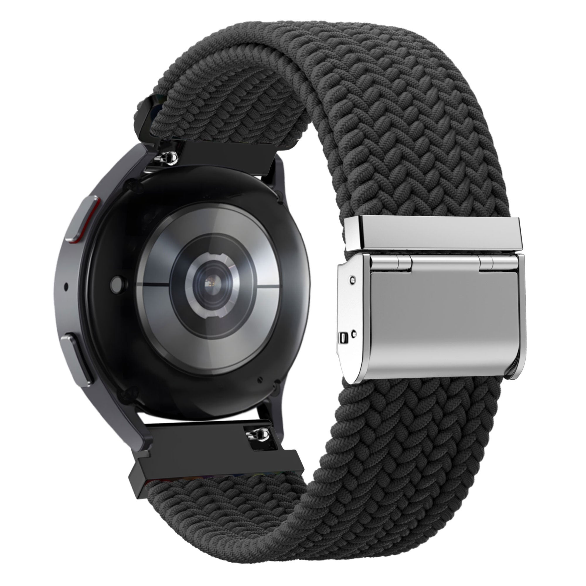 Bandz Garmin Venu 4 - 45mm gevlochten nylon band (zwart)