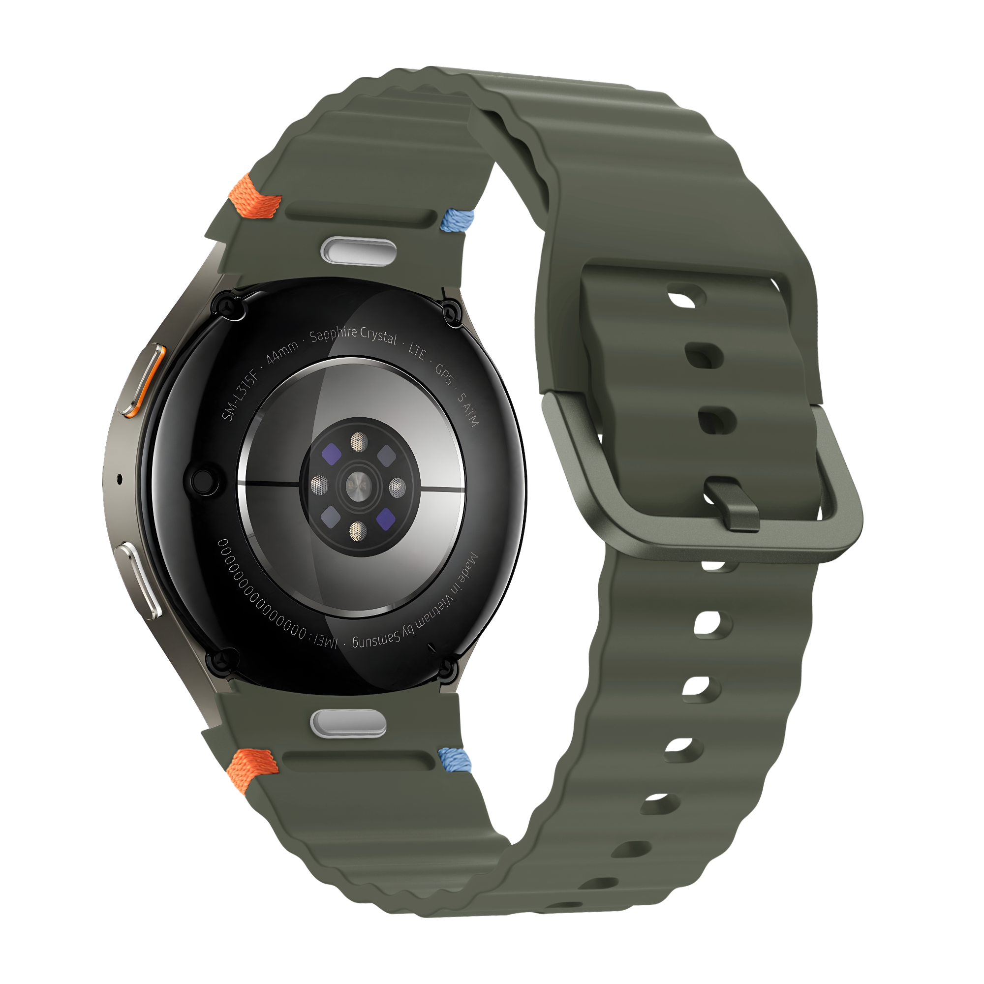 Bandz Samsung Galaxy Watch 5 - 44mm Wave Strap 'Easy Fit' (Green)