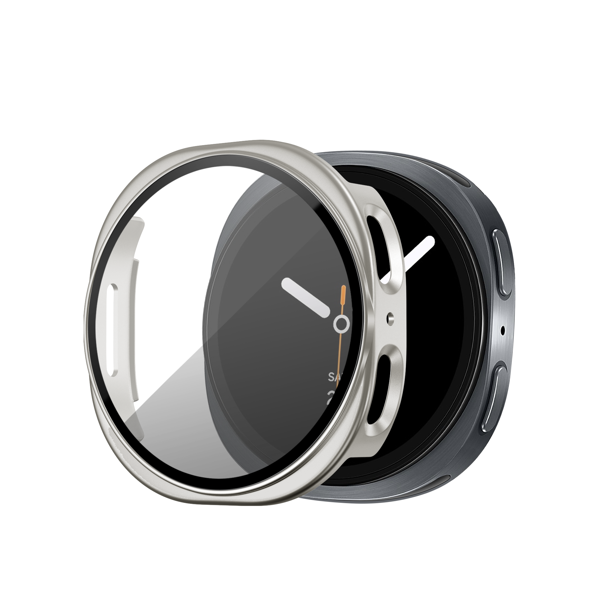 Bandz Samsung Galaxy Watch 8 - 40mm PC hoesje met glas (sterrenlicht)