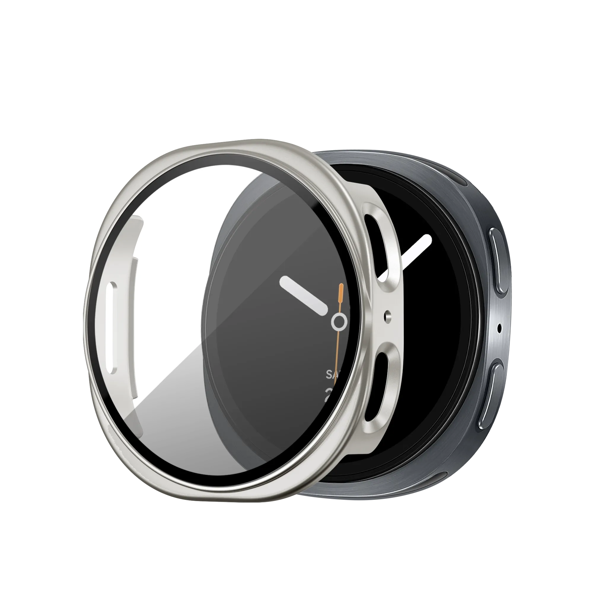 Bandz Samsung Galaxy Watch 8 - 40mm PC hoesje met glas (sterrenlicht)