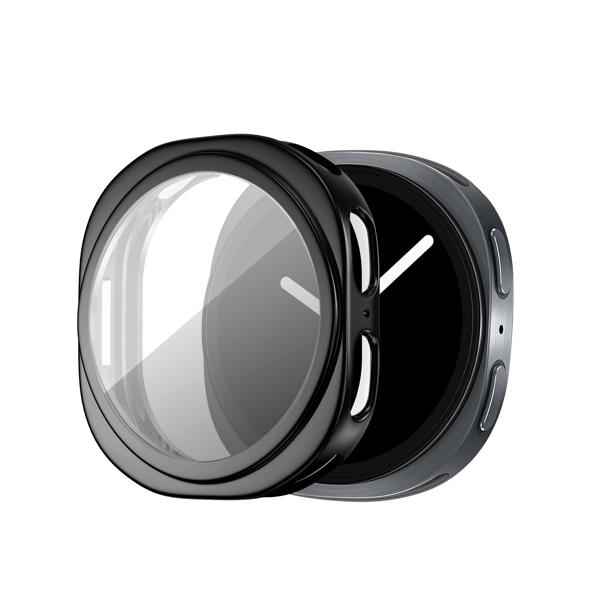 Bandz Samsung Galaxy Watch 8 - 44mm TPU hoesje (zwart)