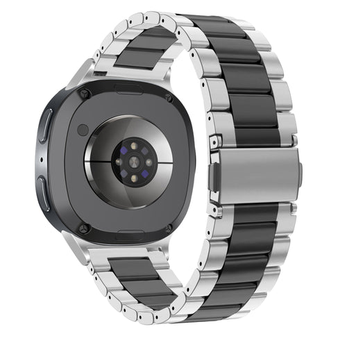 Bandz Samsung Galaxy Watch 8 - 44mm Steel Strap 'Classic' (Silver/Black)