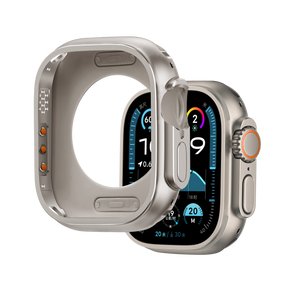 Bandz Apple Watch Ultra - 49mm metalen hoesje (titanium)