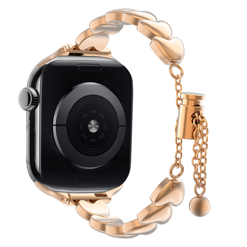 xoxo Wildhearts Apple Watch Steel Strap 'Hearts' (Rose Gold)
