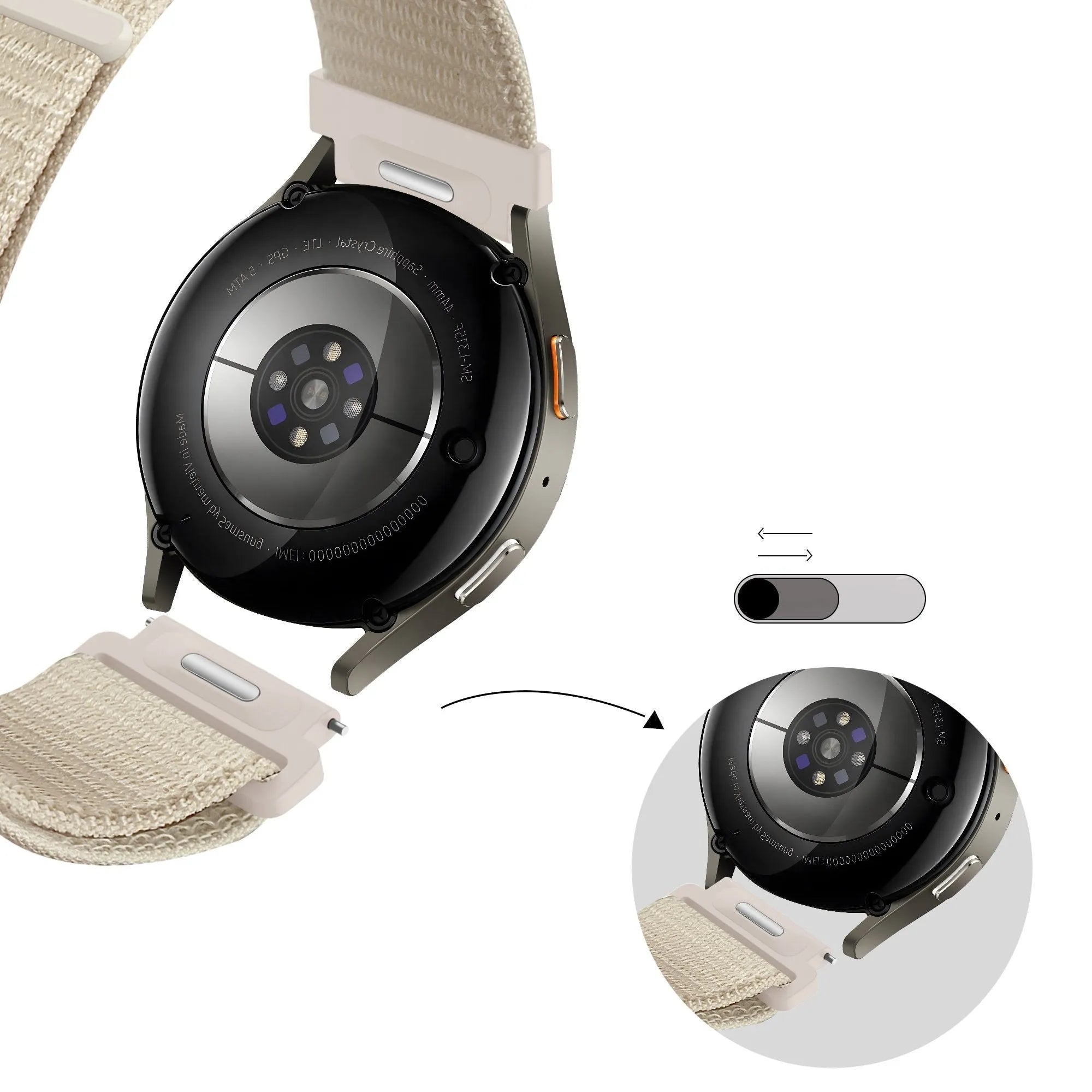 Bandz Polar Ignite 2 nylon band 'Easy fit' (sterrenlicht)