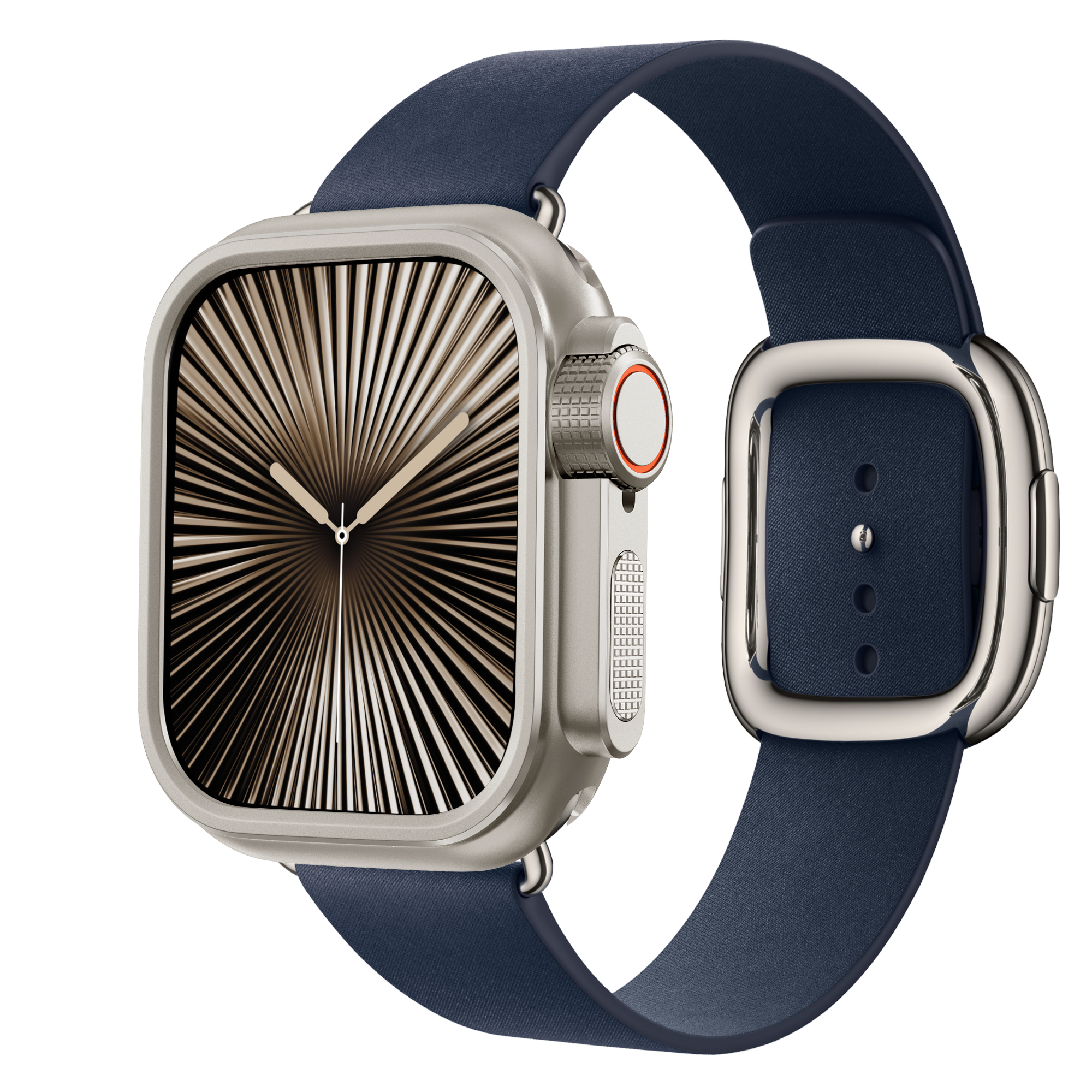 Bandz Apple Watch 11 - 46mm metalen hoesje (titanium)