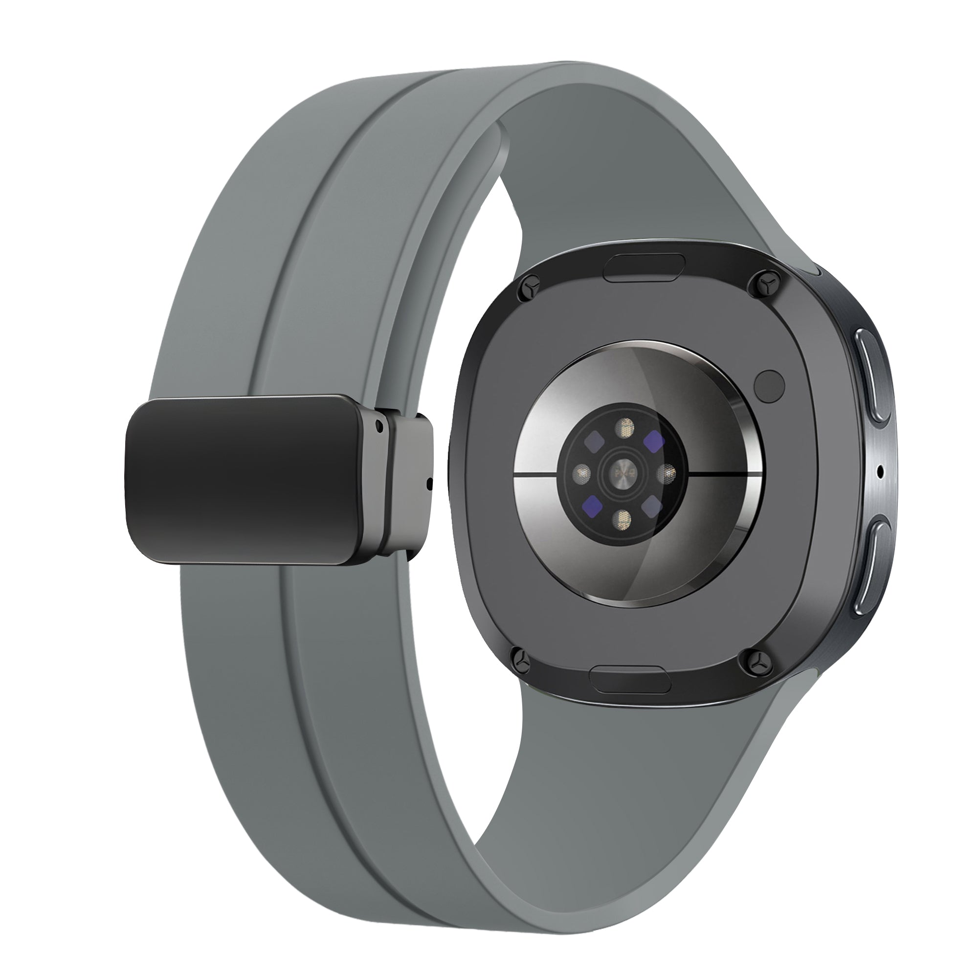  Samsung Galaxy Watch 8 Classic D-buckle siliconen bandje (donkergrijs)