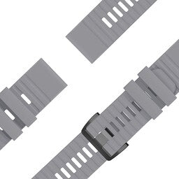 Bandz Garmin Instinct E - 45mm siliconen band met gesp (grijs)