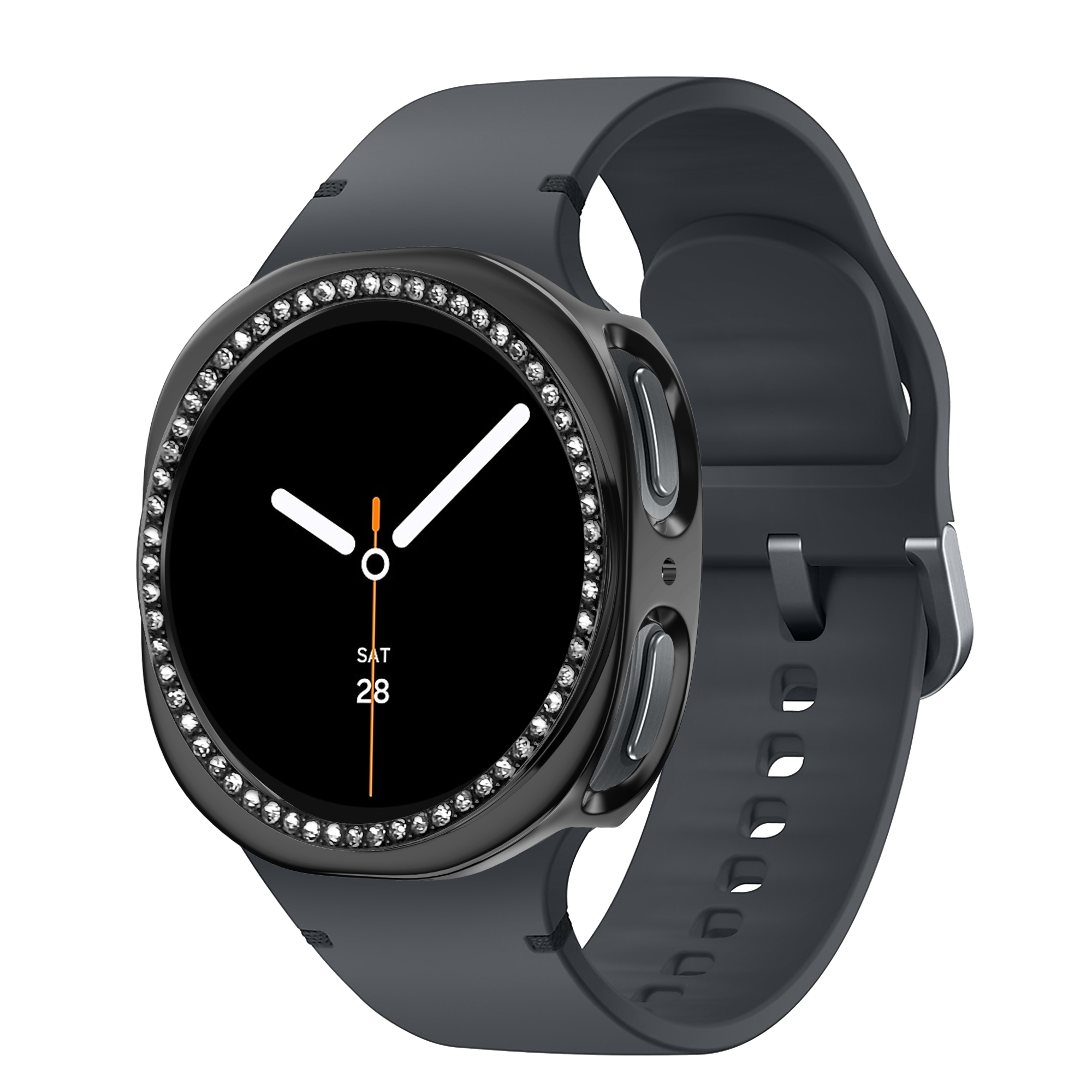 Samsung Galaxy Watch 8 - 40mm Diamond PC hoesje (zwart)