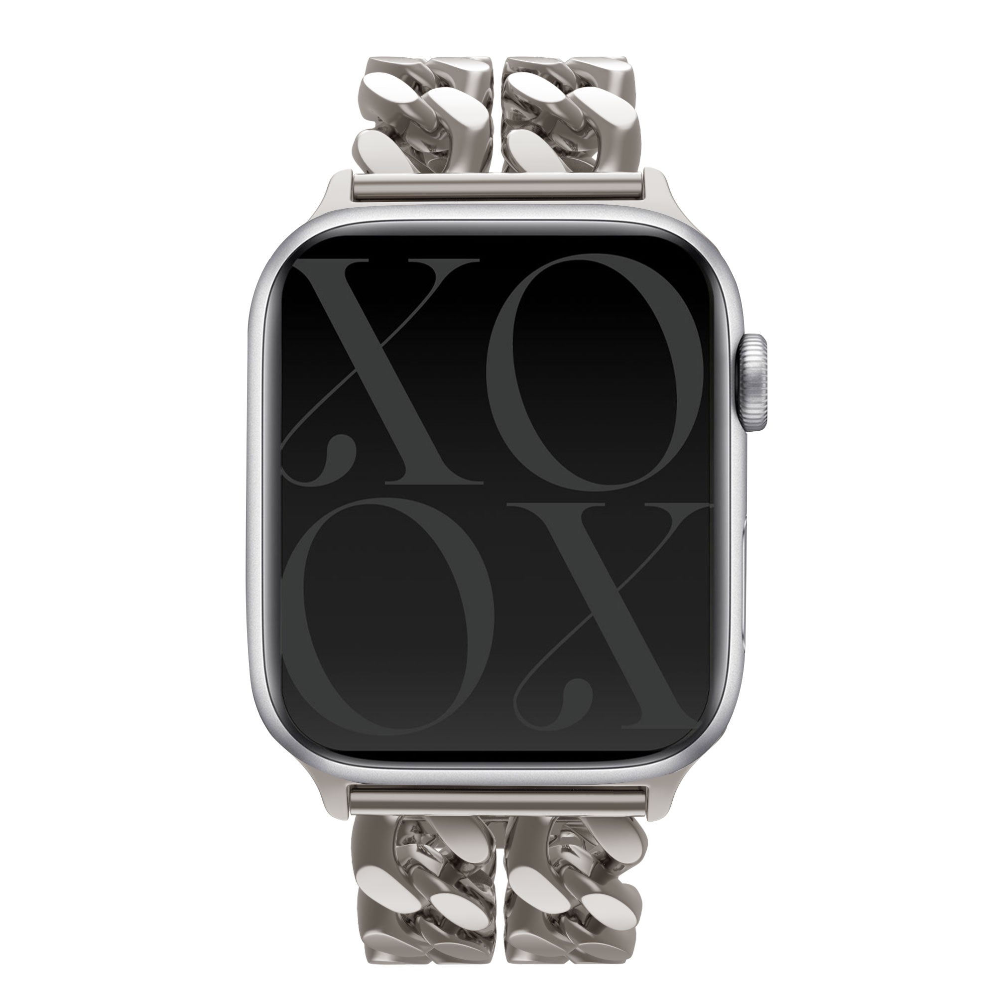 xoxo Wildhearts Apple Watch stalen chain bandje (sterrenlicht) - 38/40/41/42mm