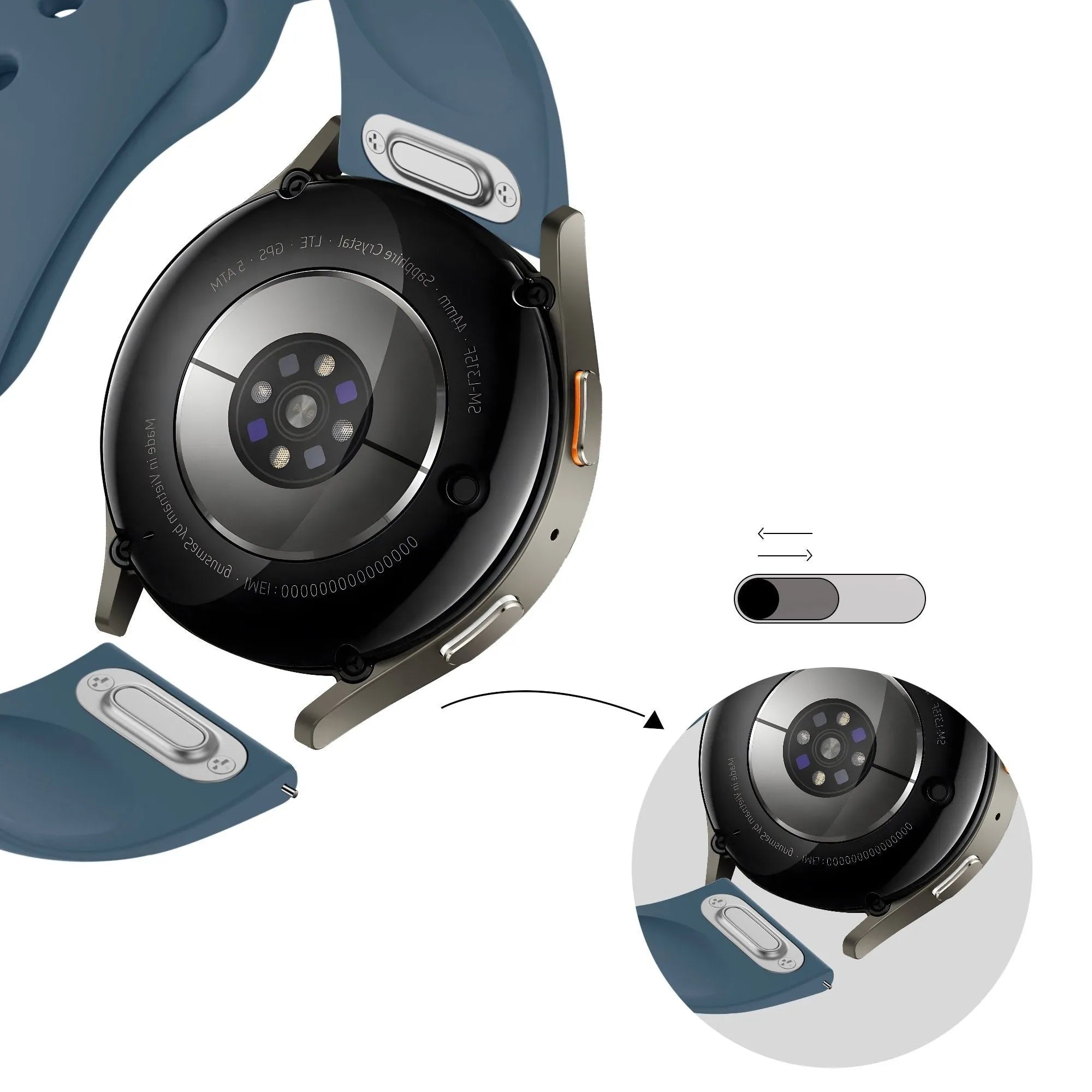 Bandz Coros Apex 2 Pro sport band 'Easy fit' (blauw)