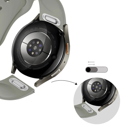 Bandz Polar Grit X sport band 'Easy fit' (lichtgrijs)