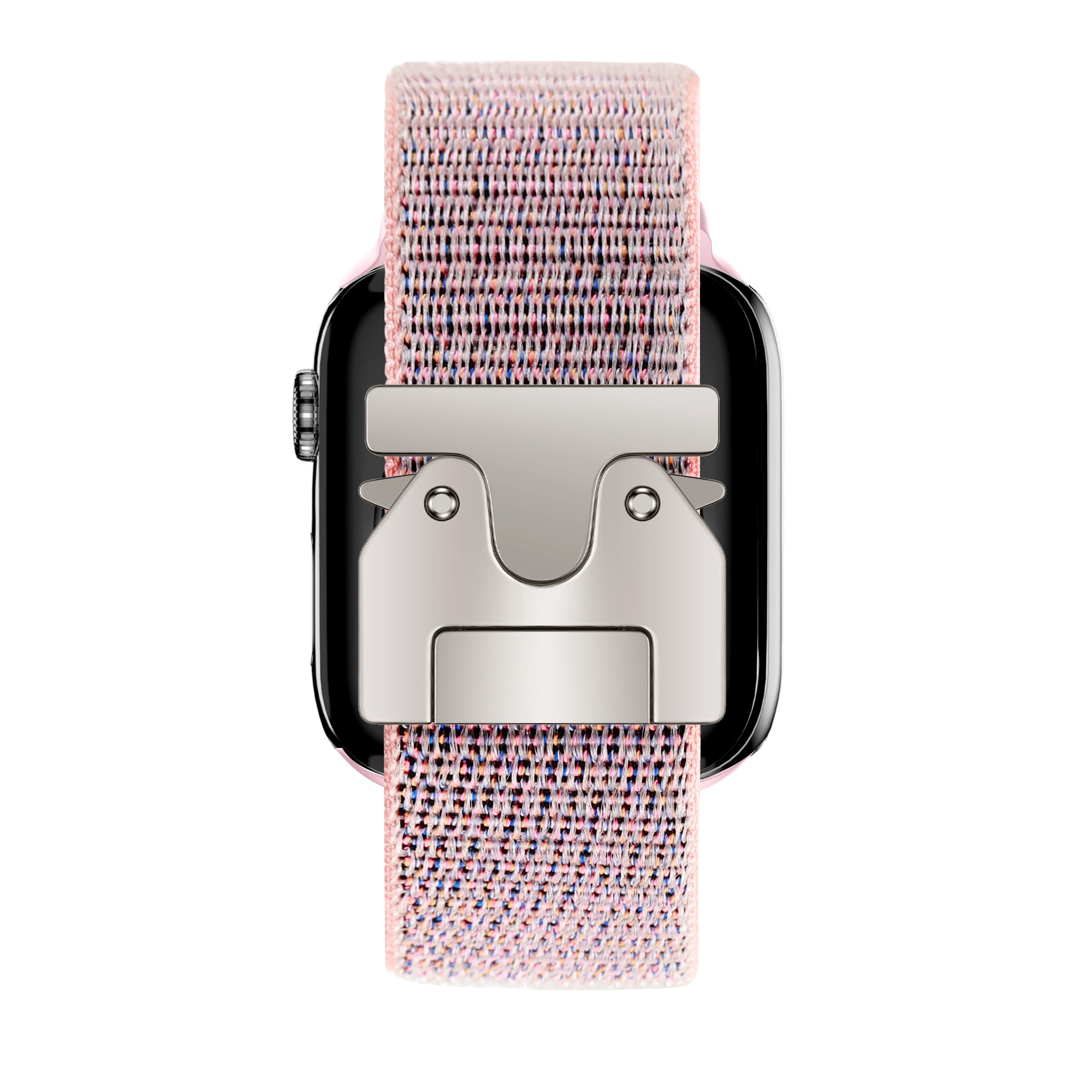 Bandz Apple Watch nylon band 'Classic' met P-buckle (pink sand)