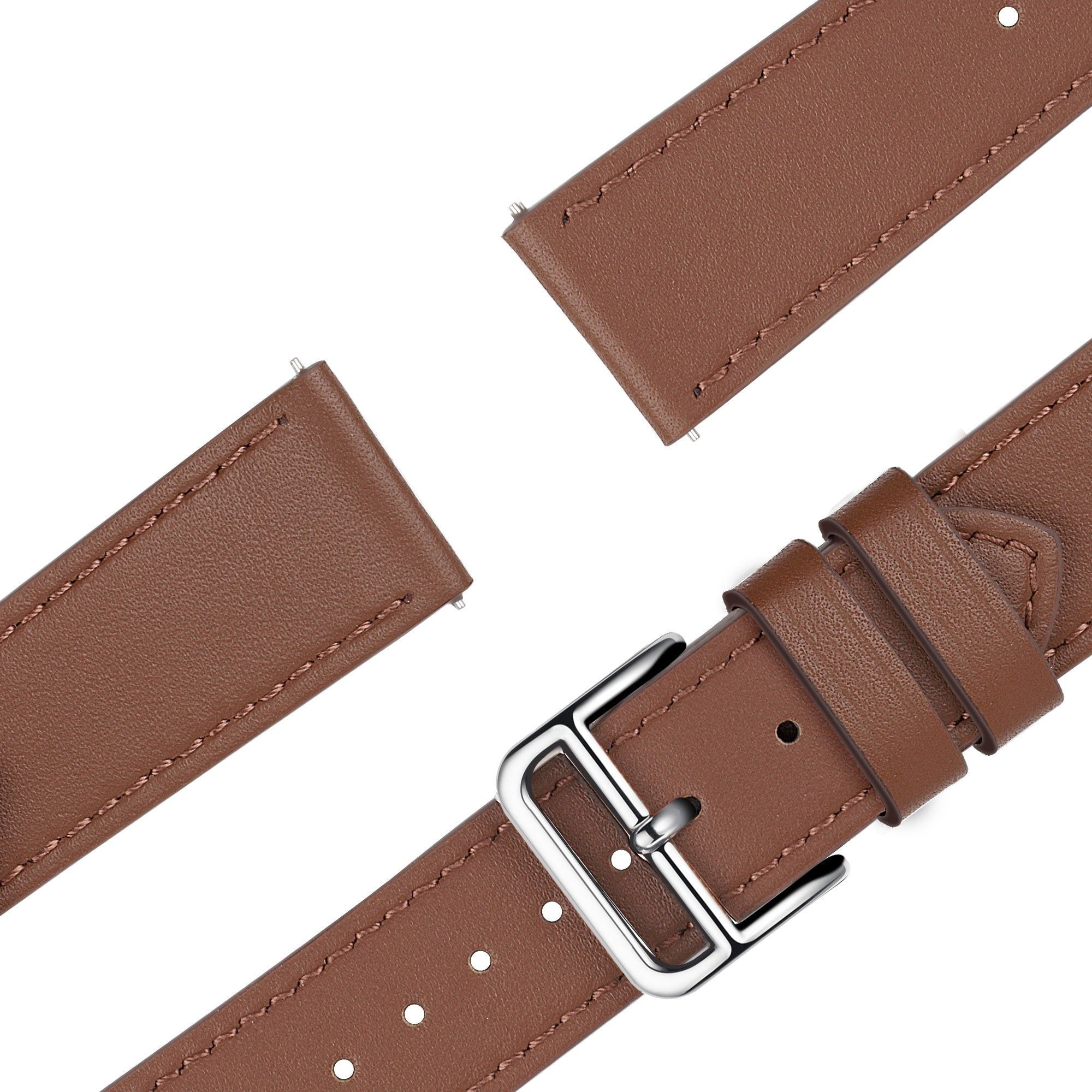 Bandz Suunto Vertical Leather Strap 'Deluxe' (Brown)