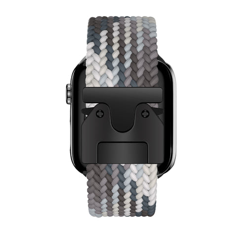 Bandz Apple Watch Ultra gevlochten band met P-buckle (leisteen)