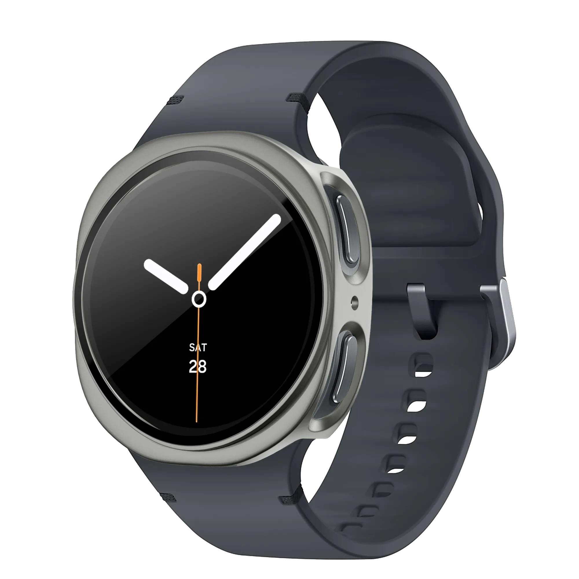 Bandz Samsung Galaxy Watch 8 - 44mm PC hoesje met glas (titanium goud)