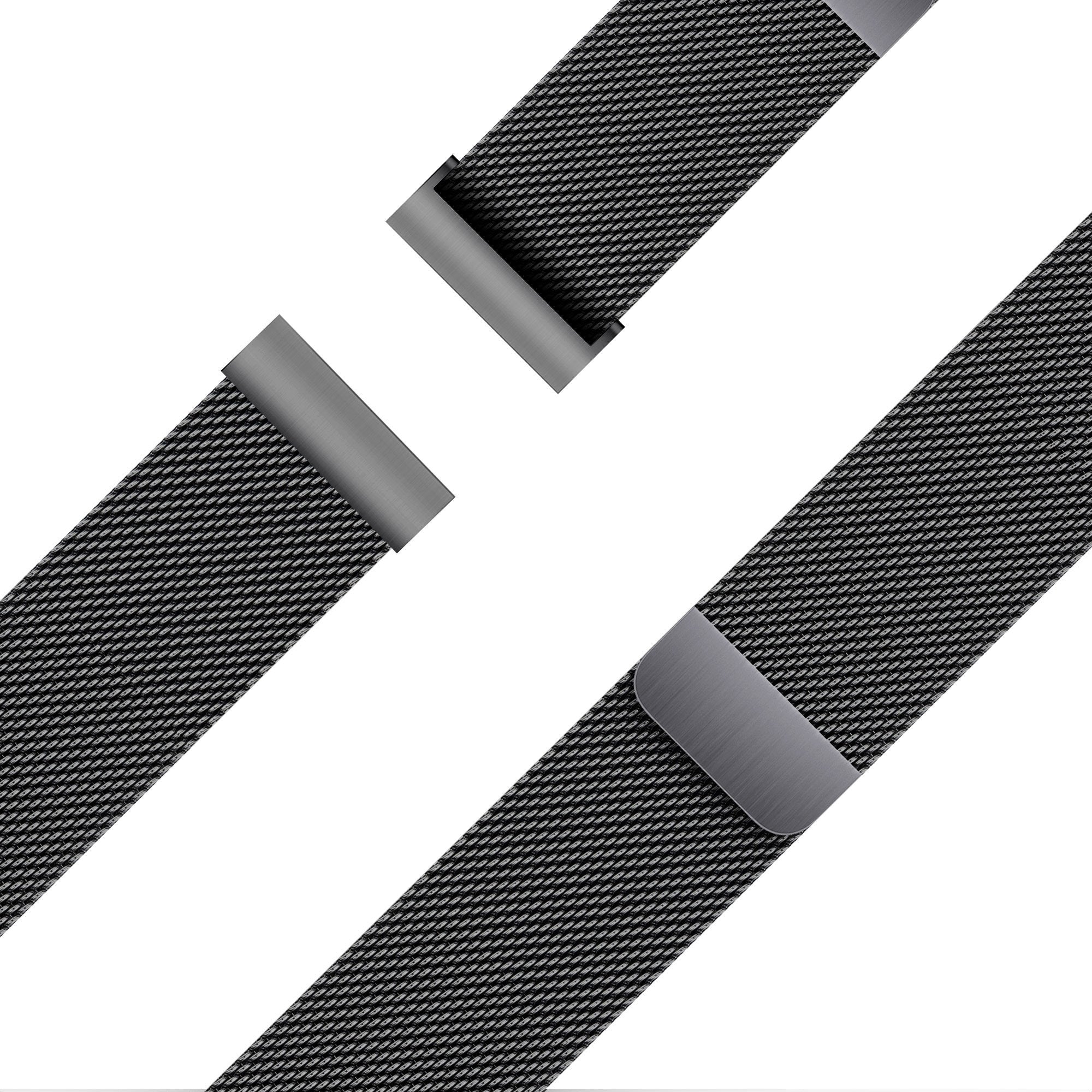 Bandz Amazfit Cheetah (Pro) Milanese loop band (zwart)