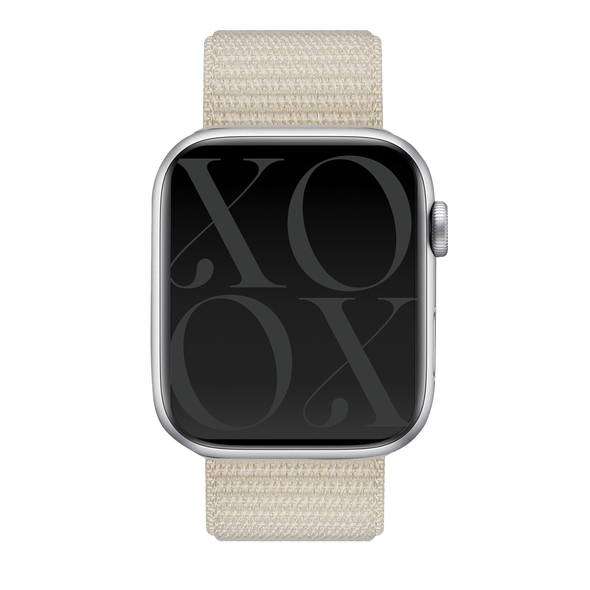 xoxo Wildhearts Apple Watch nylon  bandje (sterrenlicht)