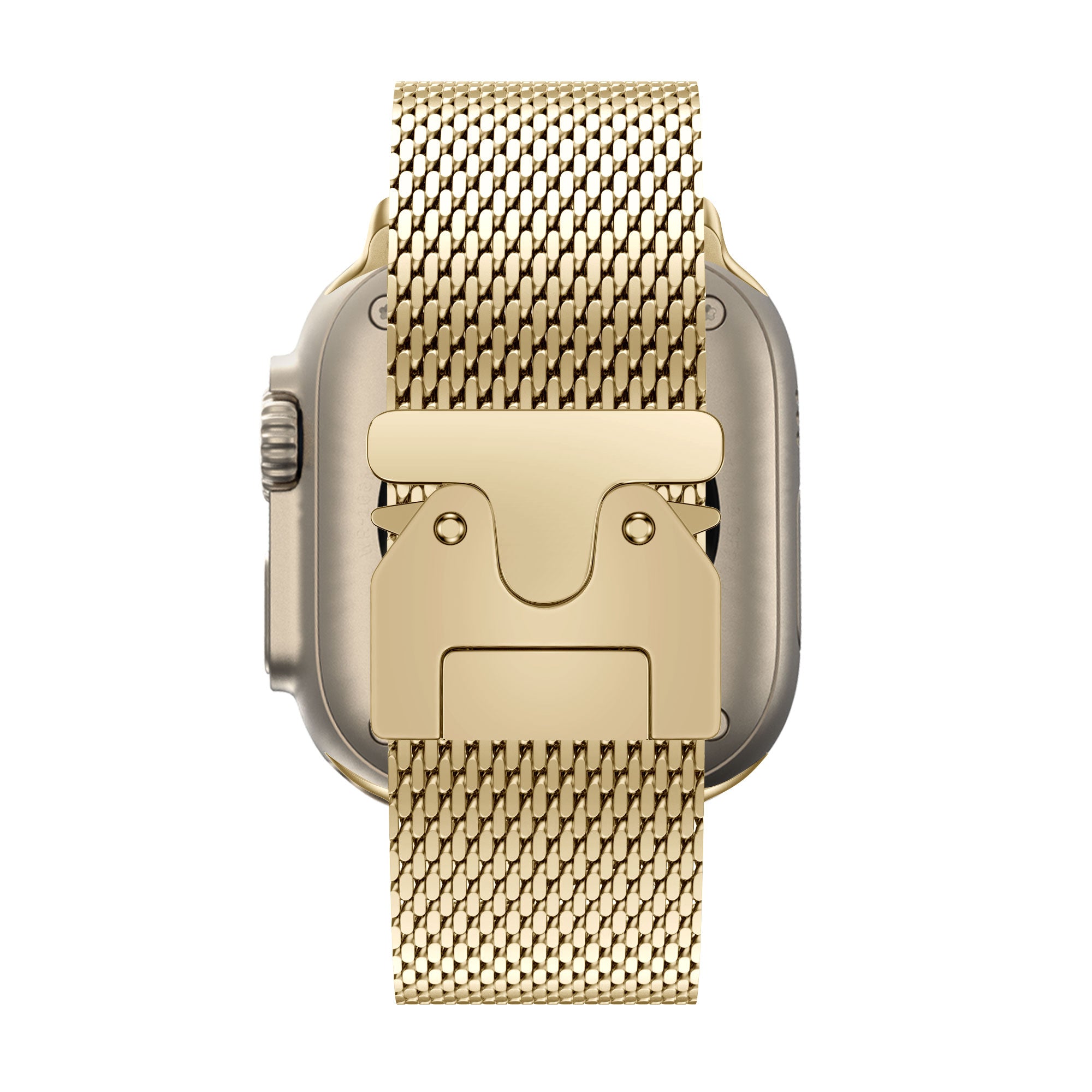Bandz Apple Watch Milanese loop band met P-buckle (goud)
