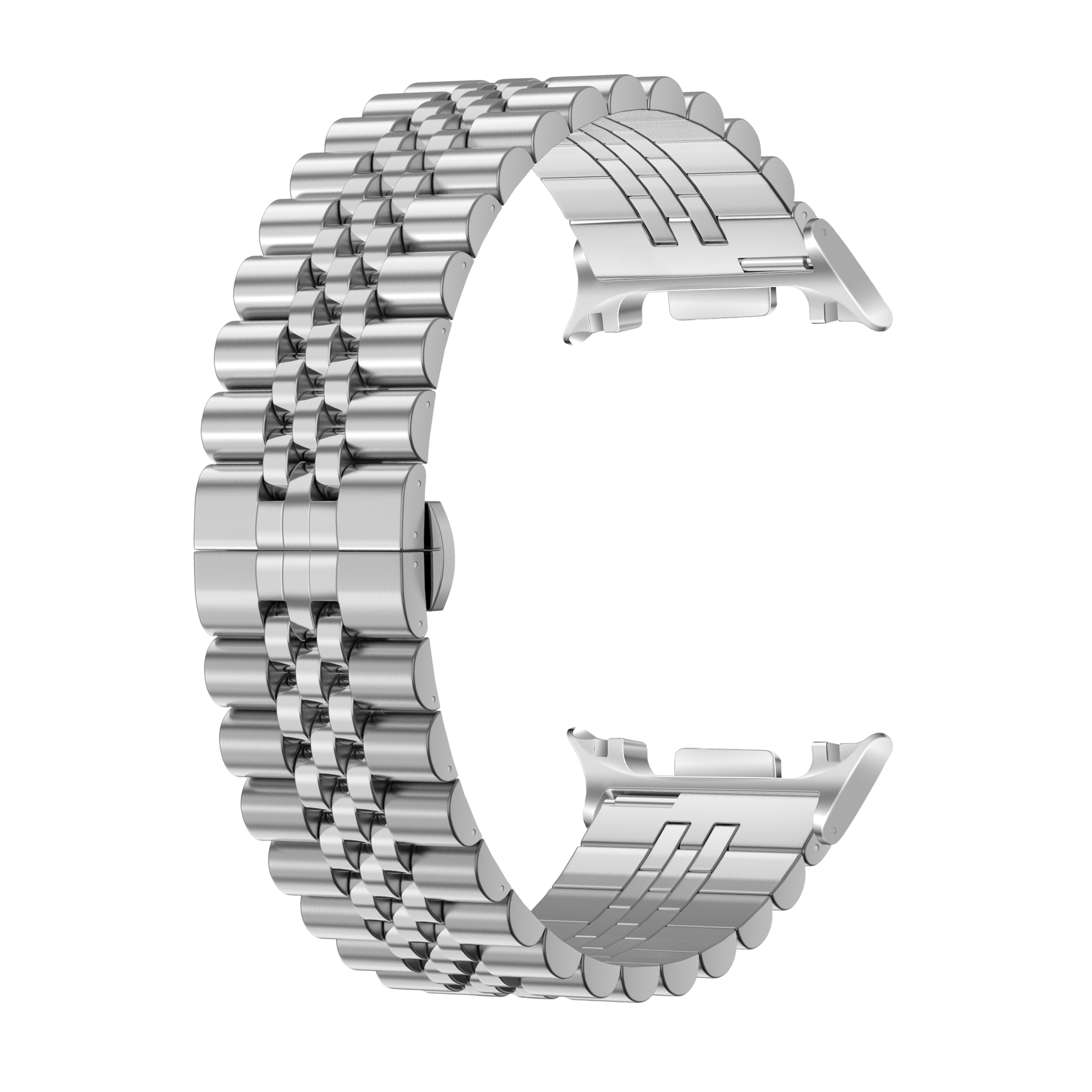 Samsung Galaxy Watch 8 - 40mm Jubilee stalen band (zilver)