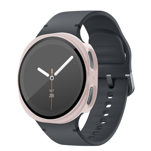 Bandz Samsung Galaxy Watch 8 - 40mm PC hoesje met glas (roze)