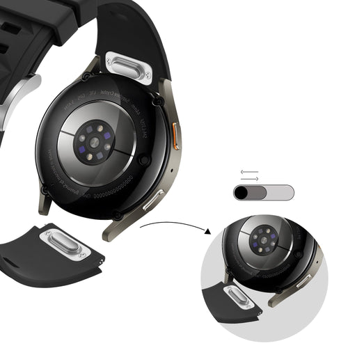 Bandz ICE Smart 3.0 Round 1.20 siliconen band 'Easy fit' (zwart)