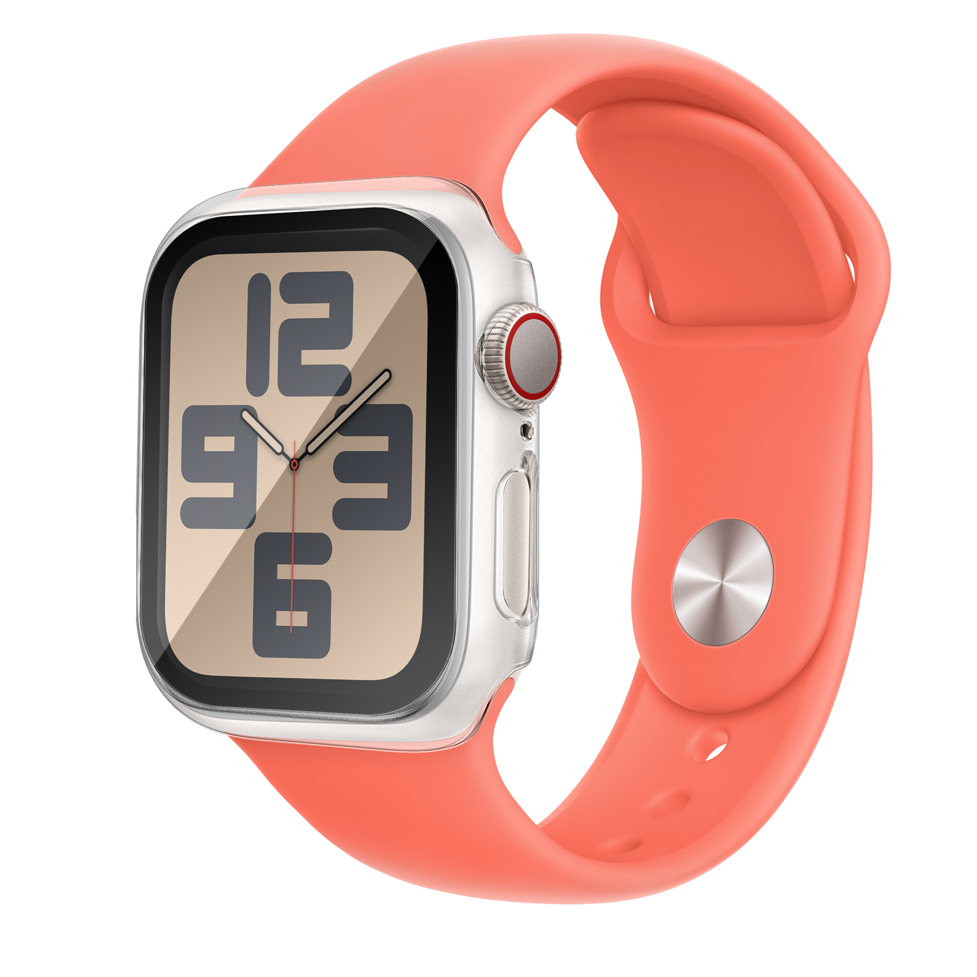 Bandz Apple Watch 10 - 46mm PC hoesje met glas (transparant)