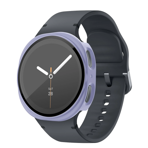 Bandz Samsung Galaxy Watch 8 - 40mm PC hoesje met glas (paars)