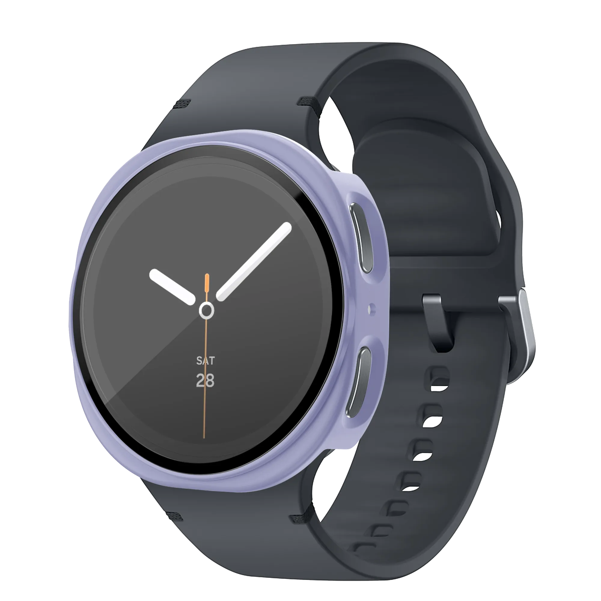 Bandz Samsung Galaxy Watch 8 - 40mm PC hoesje met glas (paars)
