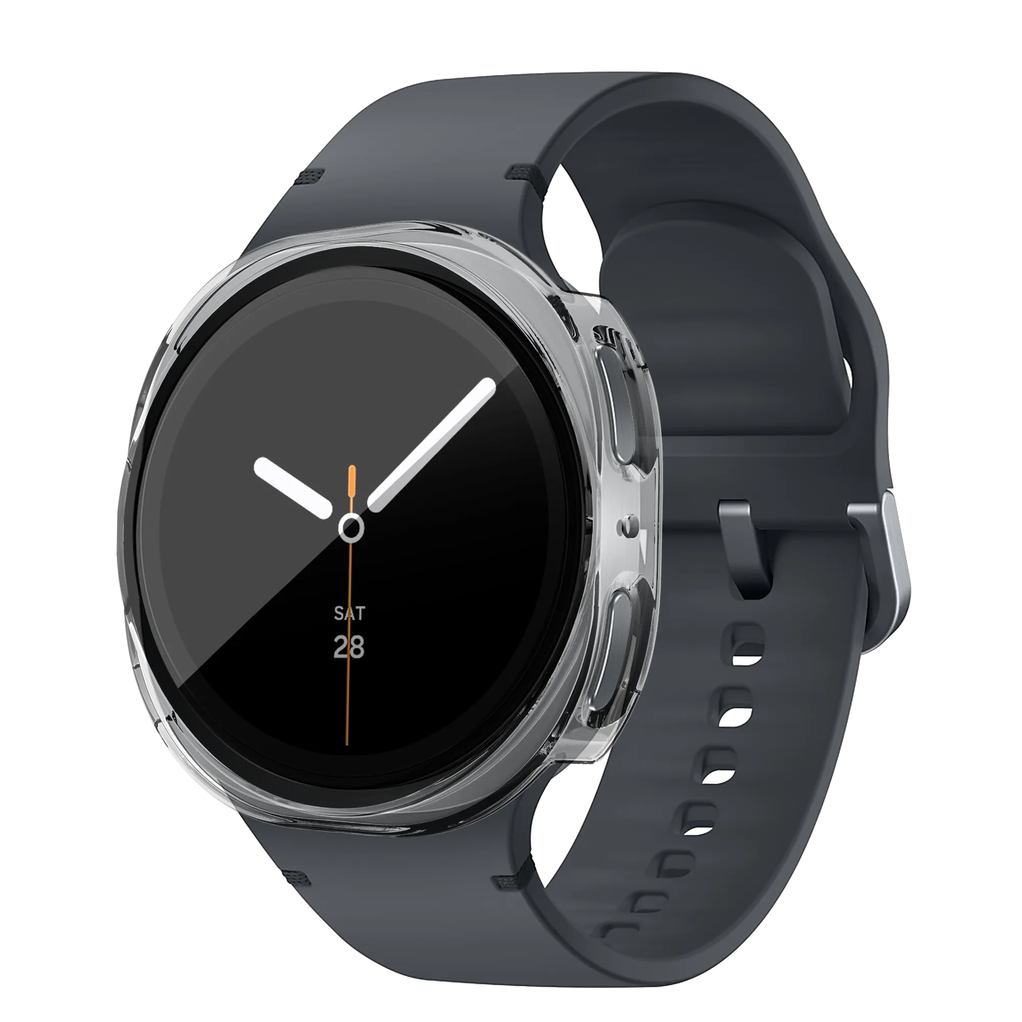 Bandz Samsung Galaxy Watch 8 - 44mm PC hoesje met glas (transparant)