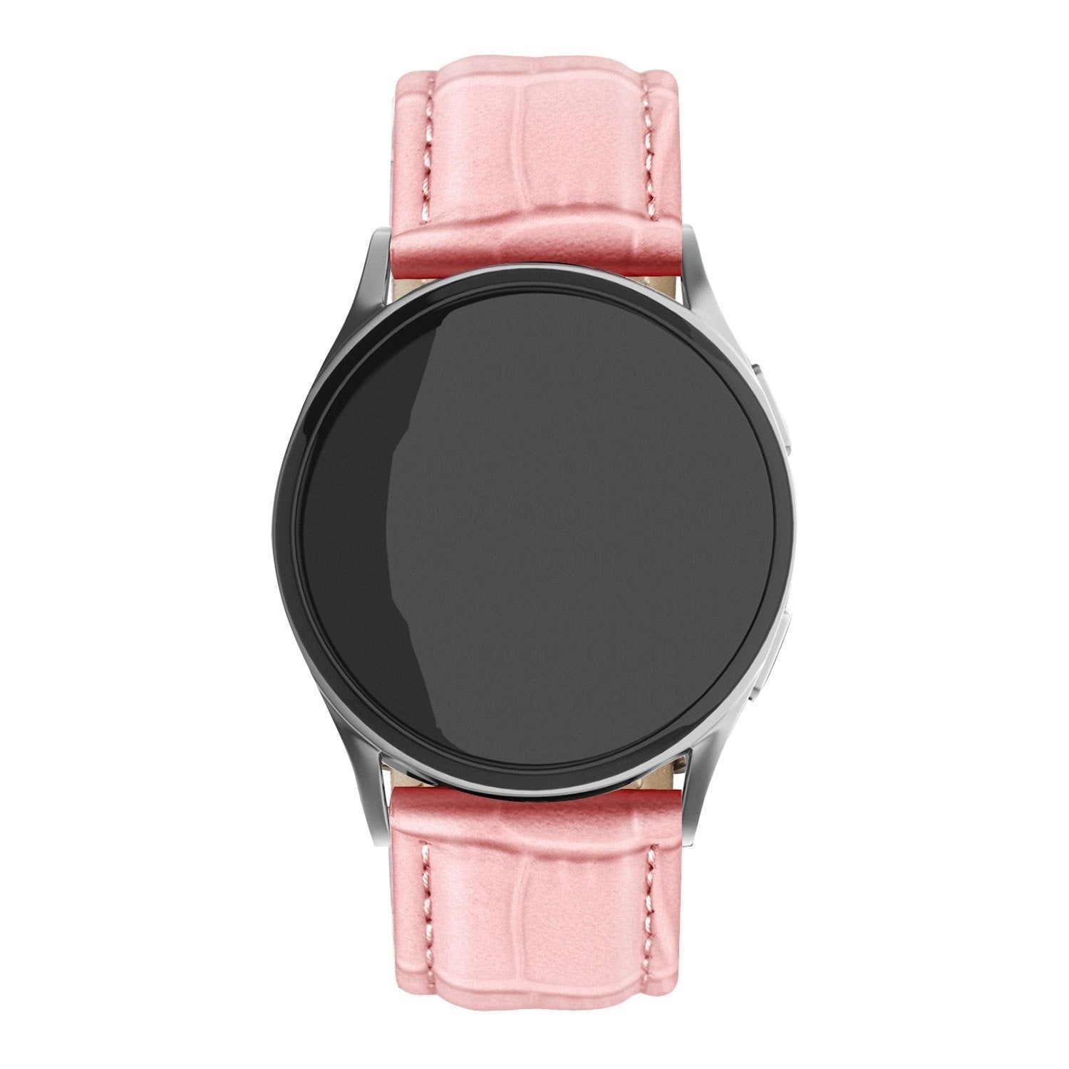 Withings Steel HR Sport leather crocodile grain bandje (zand roze)
