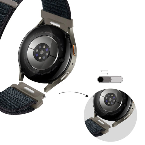 Bandz Coros Apex 2 nylon band 'Easy fit' (grijsblauw)
