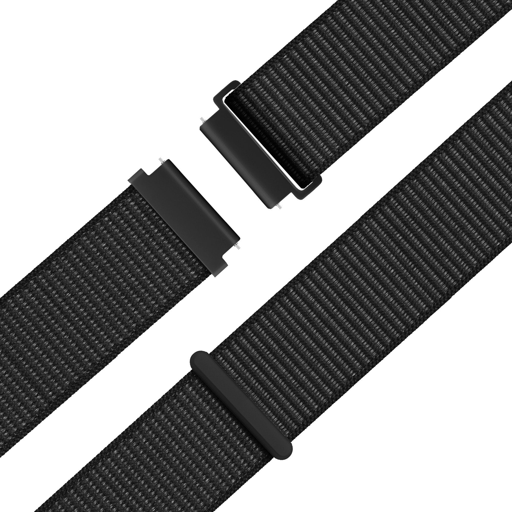 Bandz Huawei Watch GT 5 - 46mm nylon loop band (zwart)