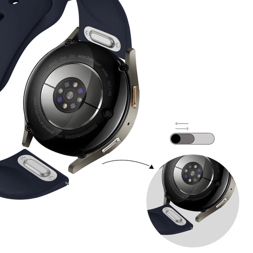Bandz Amazfit Balance 2 Sport Strap 'Easy fit' (Dark Blue)