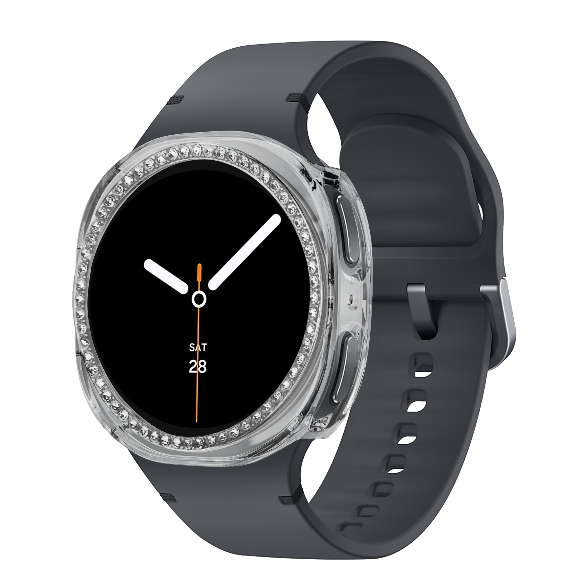 Samsung Galaxy Watch 8 - 40mm Diamond PC hoesje (transparant)