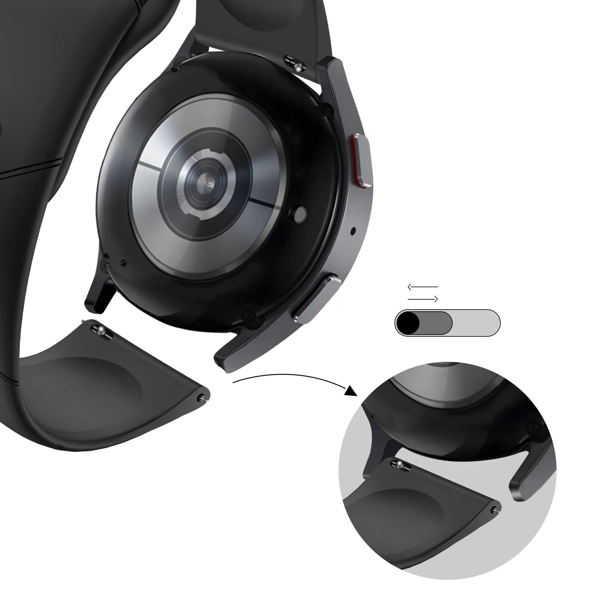 BALR Polar Vantage M hexagon Sport bandje (zwart)