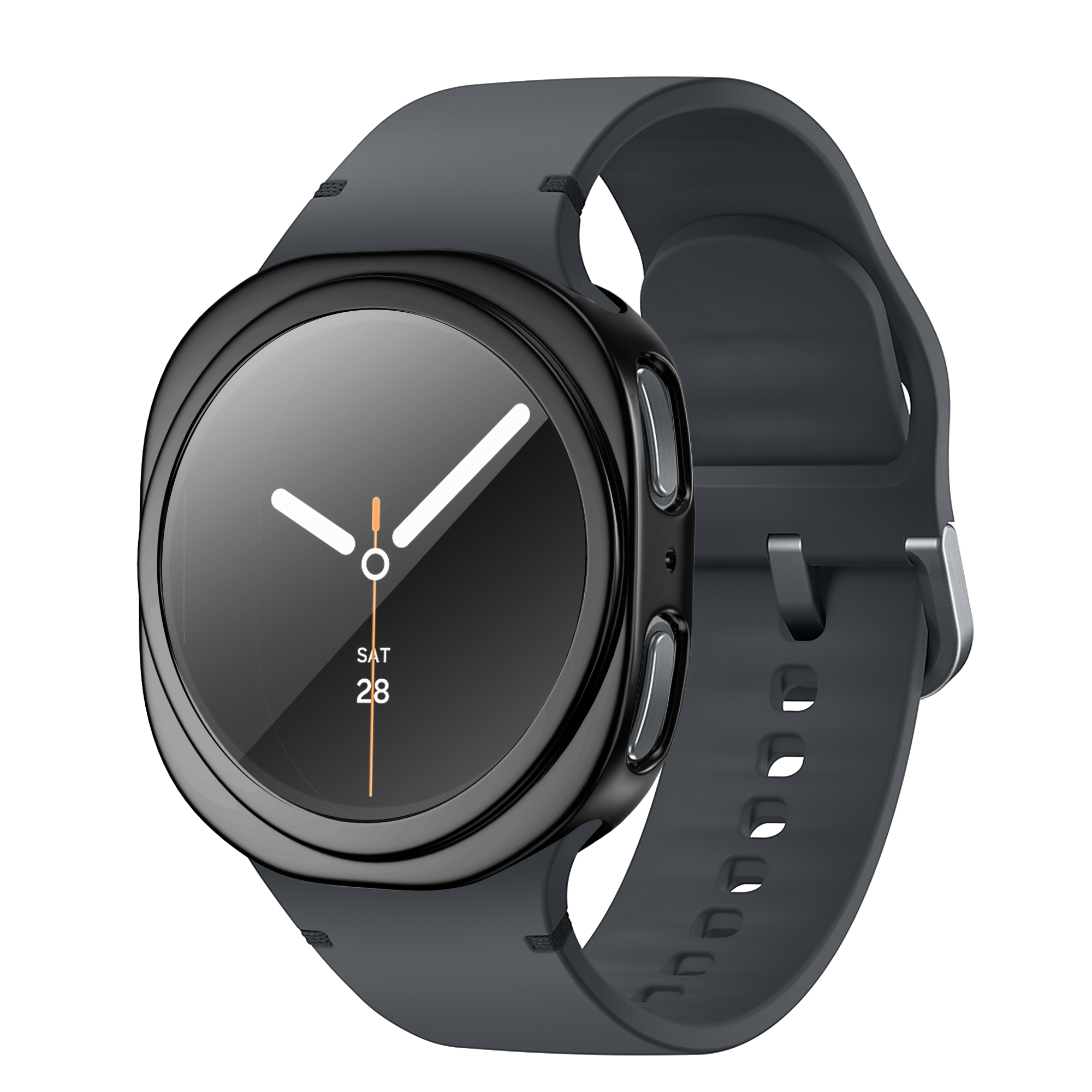 Bandz Samsung Galaxy Watch 8 - 44mm TPU hoesje (zwart)