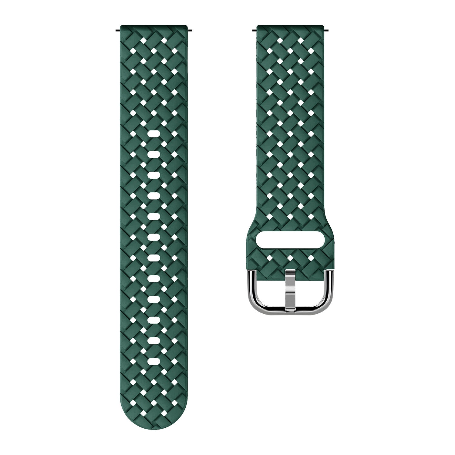 Amazfit Bip U (Pro) Braided Silicone Strap (Dark Green)