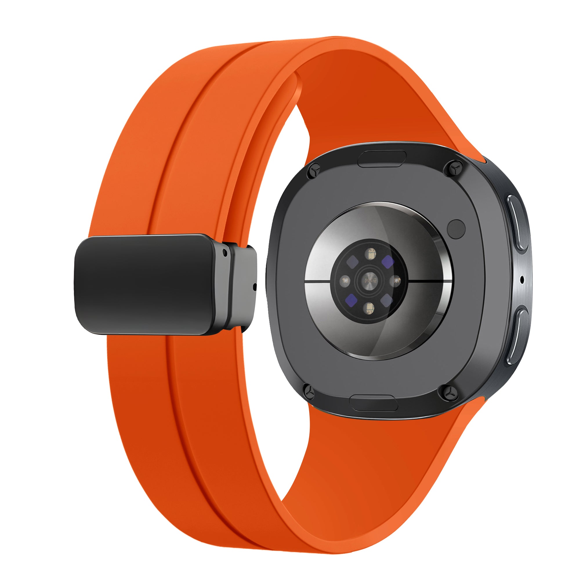  Samsung Galaxy Watch 8 - 40mm D-buckle siliconen bandje (oranje)