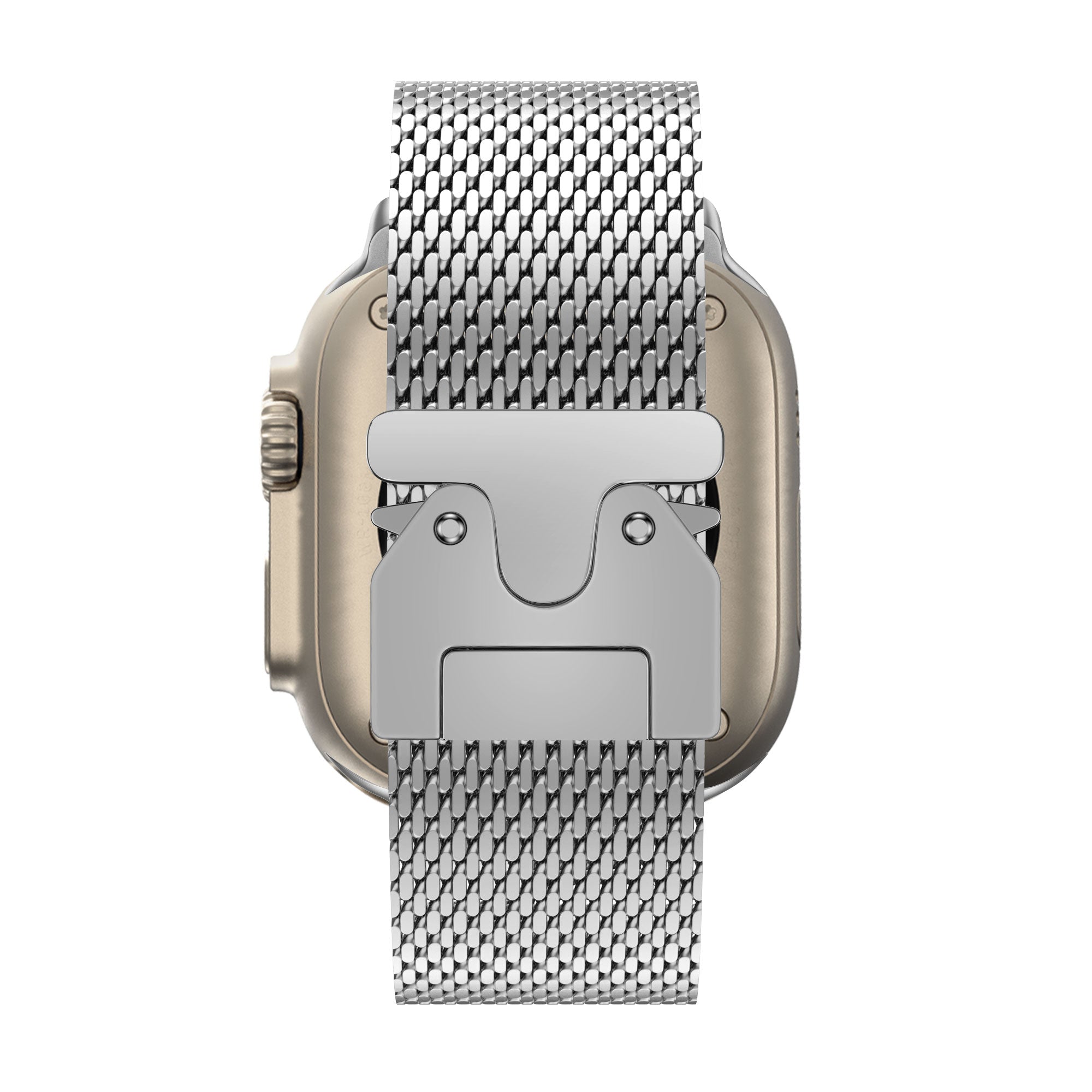 Bandz Apple Watch Milanese loop band met P-buckle (zilver)