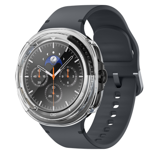 Bandz Samsung Galaxy Watch 8 Classic PC hoesje met glas (transparant)