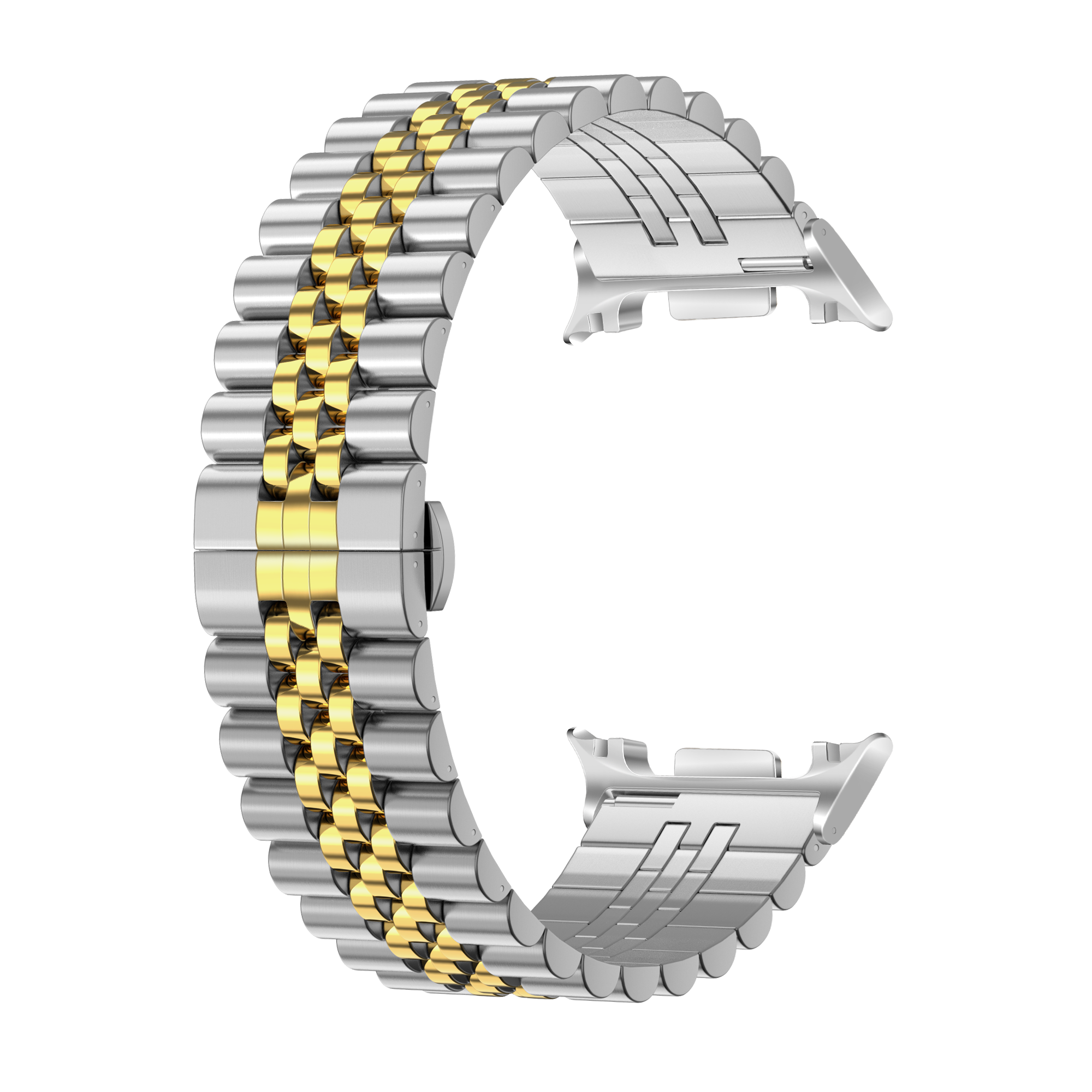 Samsung Galaxy Watch 8 - 44mm Jubilee Steel Strap (Silver/Gold)