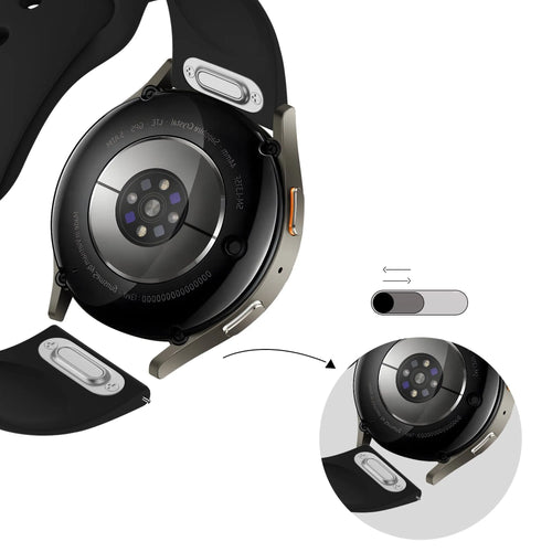 Bandz Hammer Watch 2 sport band 'Easy fit' (zwart)