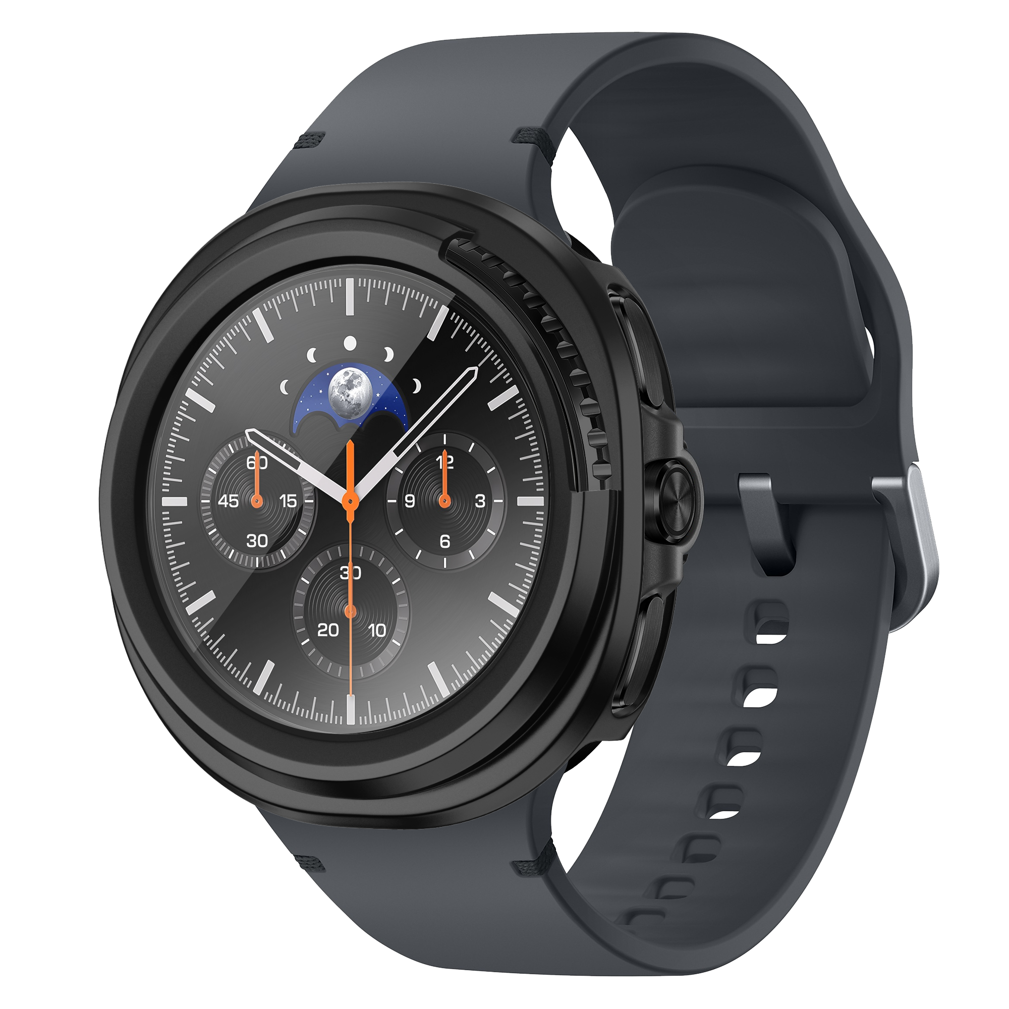 Bandz Samsung Galaxy Watch 8 Classic PC hoesje met glas (zwart)
