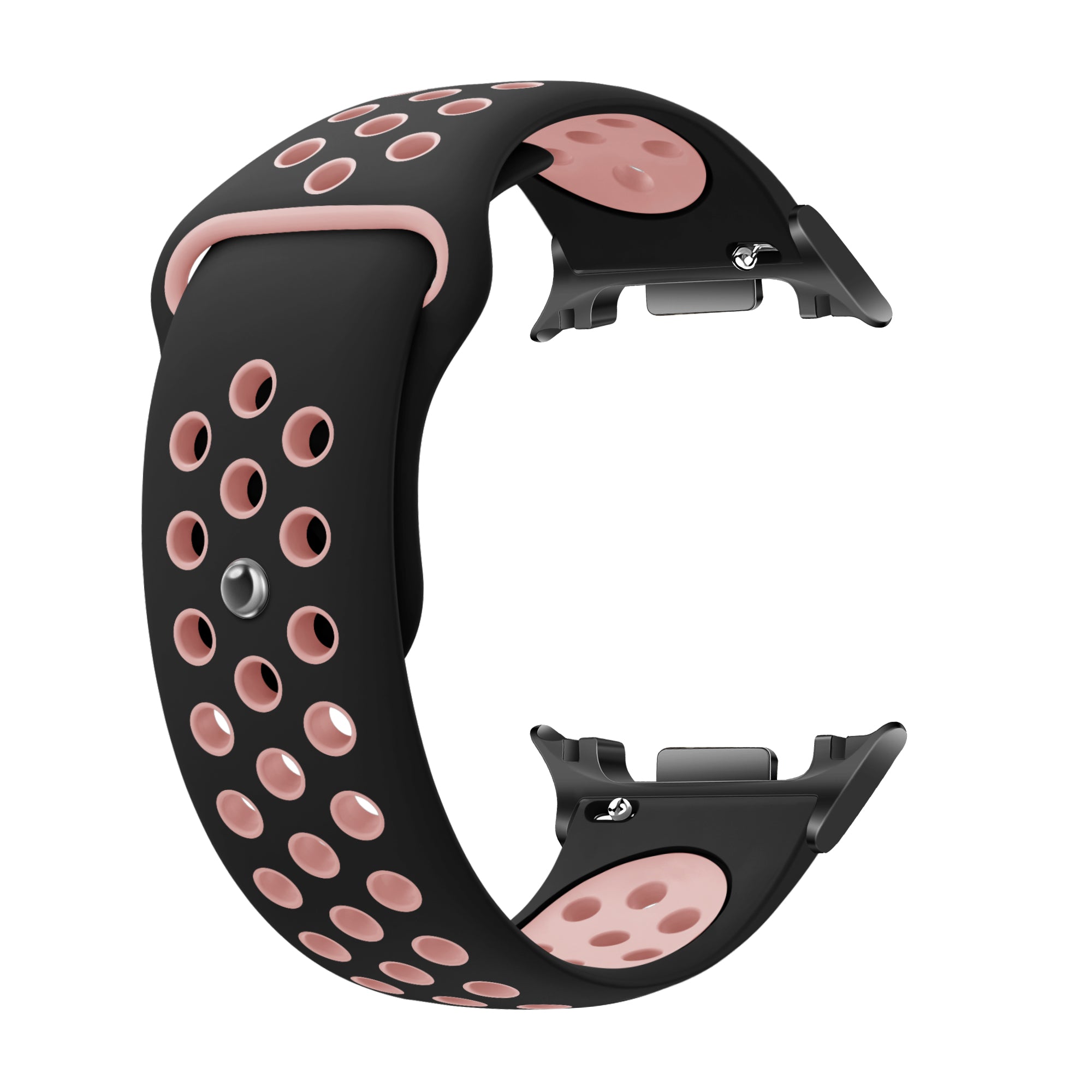  Samsung Galaxy Watch 8 - 44mm sport bandje (zwart/roze)